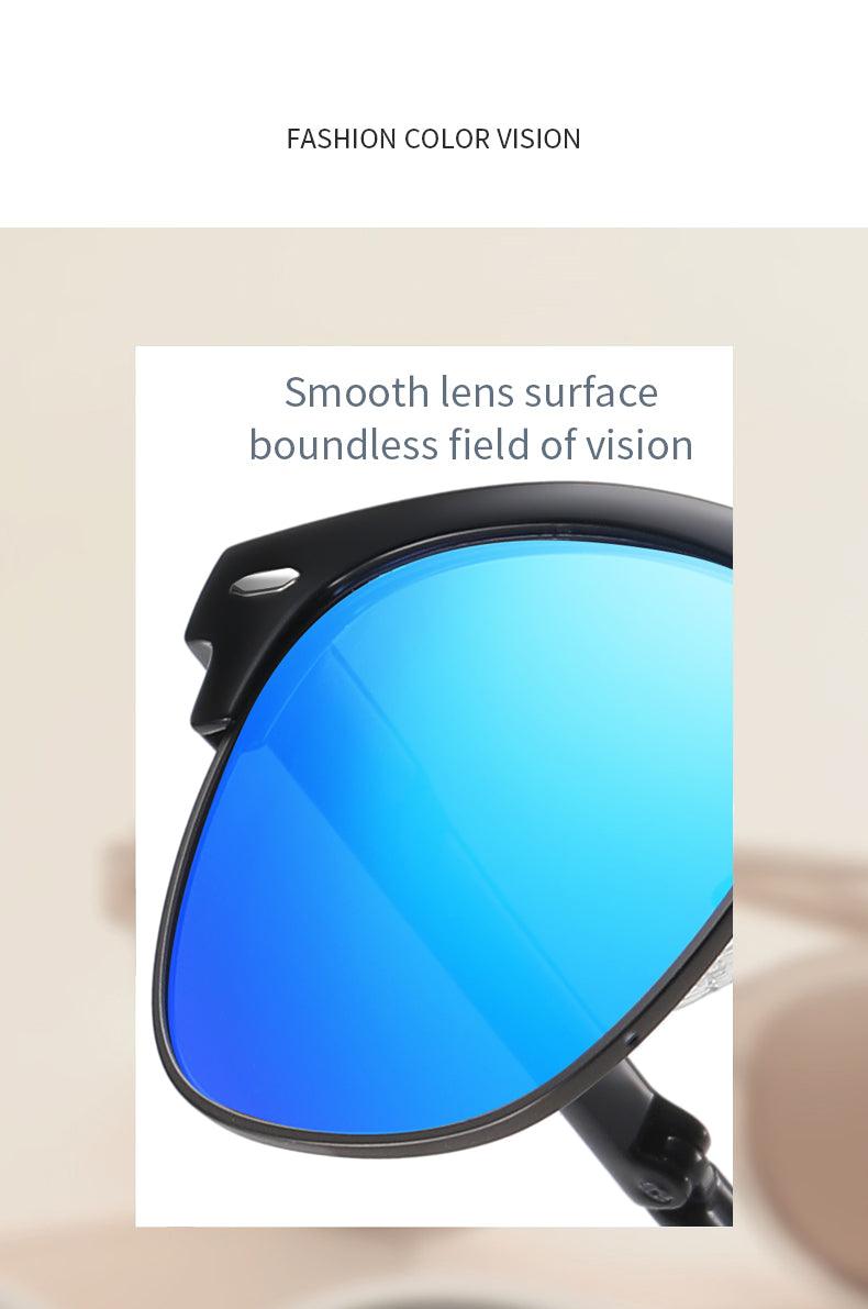 Fabufabu Folding Semi Rimless Polarized Sunglasses for Men and Women - starcopia design store