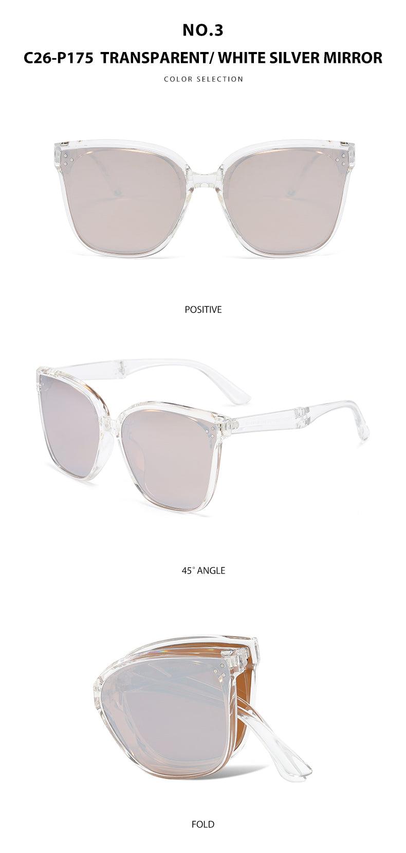 Fabufabu Fashion Folding Sunglasses Polarized, 100% UV Protection for Men Women - starcopia design store