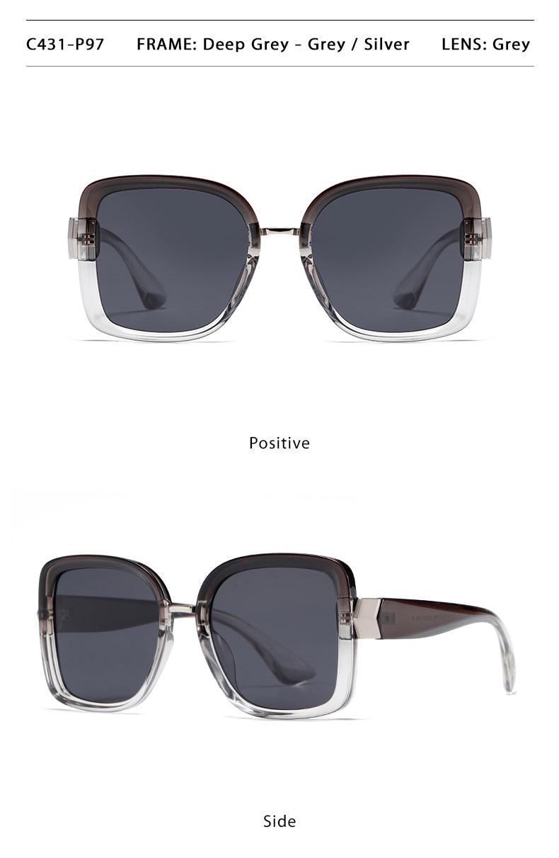 Fabufabu Oversized Square Sunglasses for Women Big Large Wide Fashion 100% UV Protection - starcopia design store