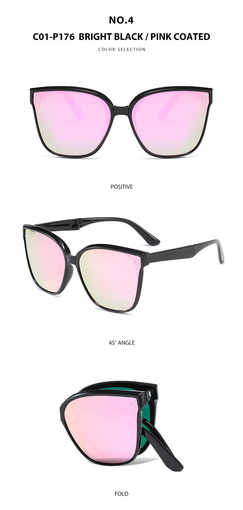 Fabufabu Fashion Folding Sunglasses Polarized, 100% UV Protection for Men Women - starcopia design store