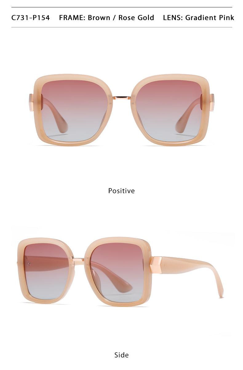 Fabufabu Oversized Square Sunglasses for Women Big Large Wide Fashion 100% UV Protection - starcopia design store