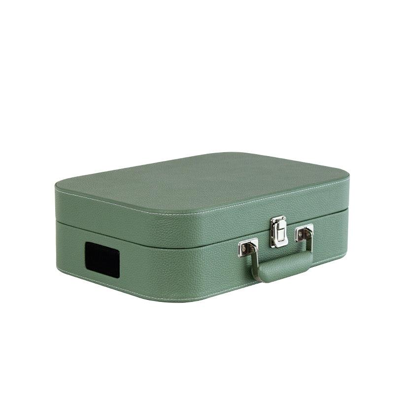Vinyl PU Leather Record Player Bluetooth Vintage 3-Speed Portable Suitcase Turntables with Built-in Speakers - starcopia design store
