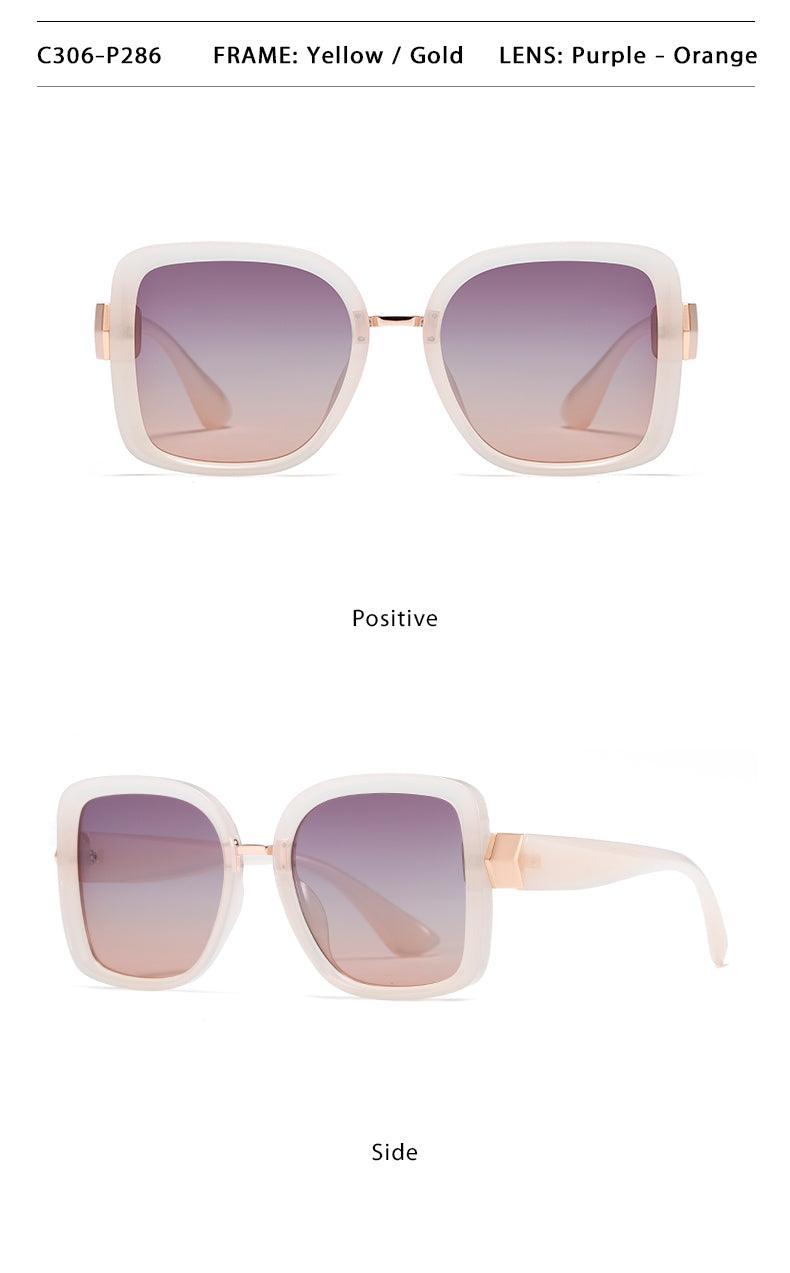 Fabufabu Oversized Square Sunglasses for Women Big Large Wide Fashion 100% UV Protection - starcopia design store