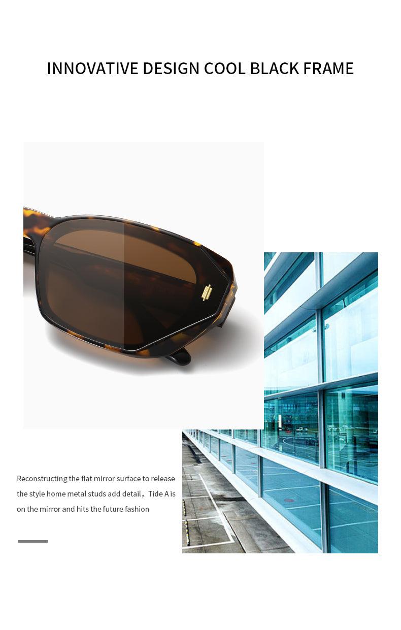 Fabufabu 90’s Vintage Trendy Rectangle Sunglasses for Women & Men - starcopia design store