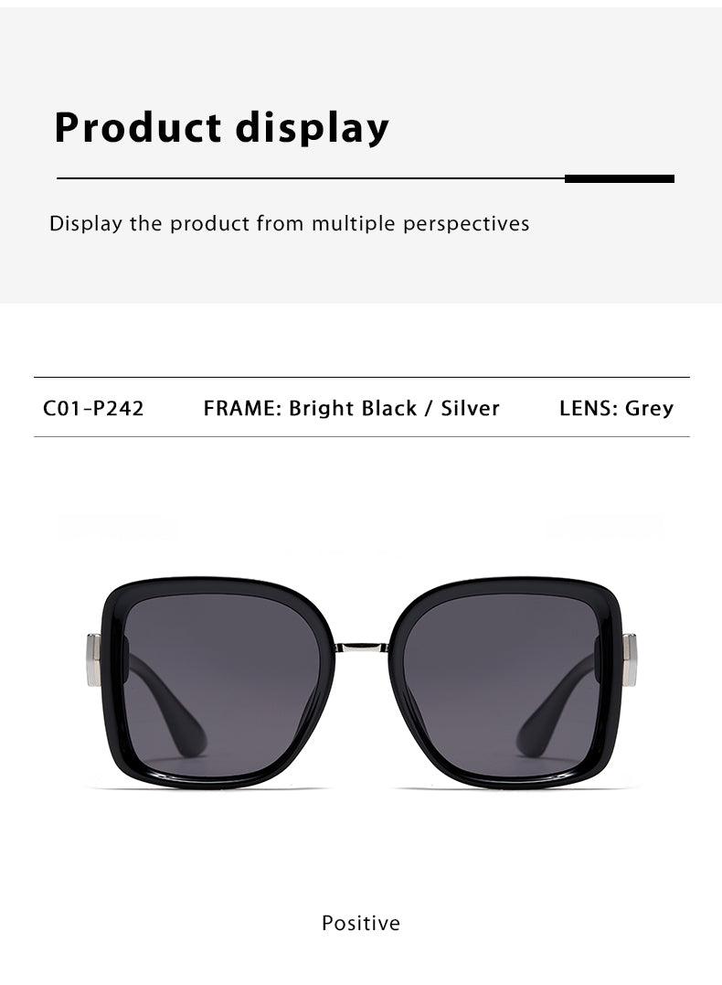 Fabufabu Oversized Square Sunglasses for Women Big Large Wide Fashion 100% UV Protection - starcopia design store