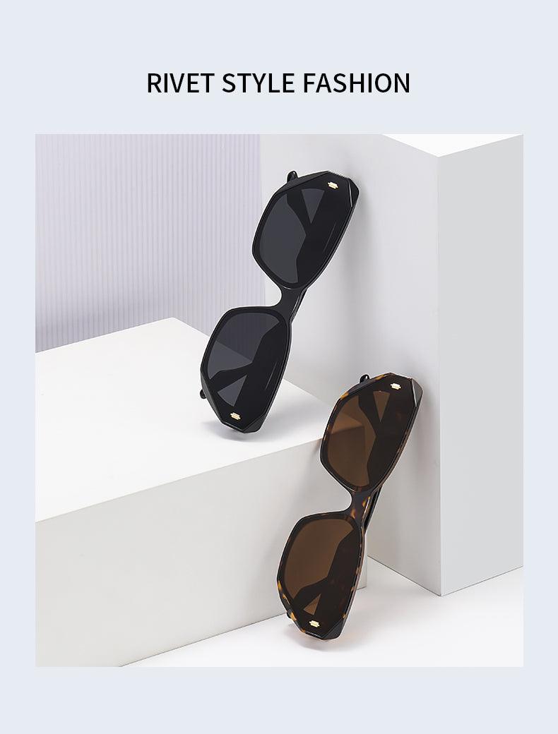 Fabufabu 90’s Vintage Trendy Rectangle Sunglasses for Women & Men - starcopia design store