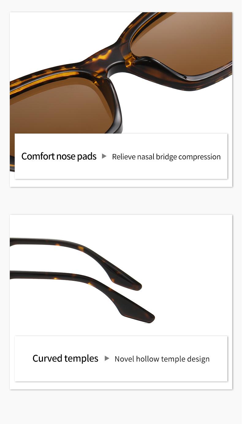 Fabufabu 90’s Vintage Trendy Rectangle Sunglasses for Women & Men - starcopia design store