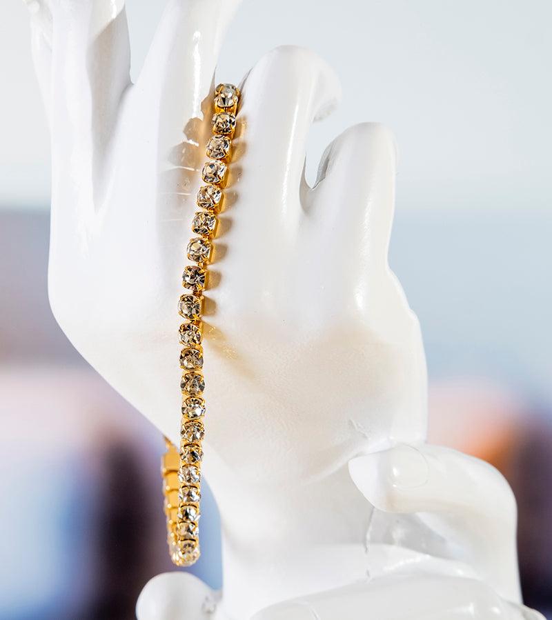 Gold Plated Zircon Bracelet | Bracelet Gold Bracelet | Zircon Bracelet | Diamond Like Bracelet | Stainless Bracelet - starcopia design store