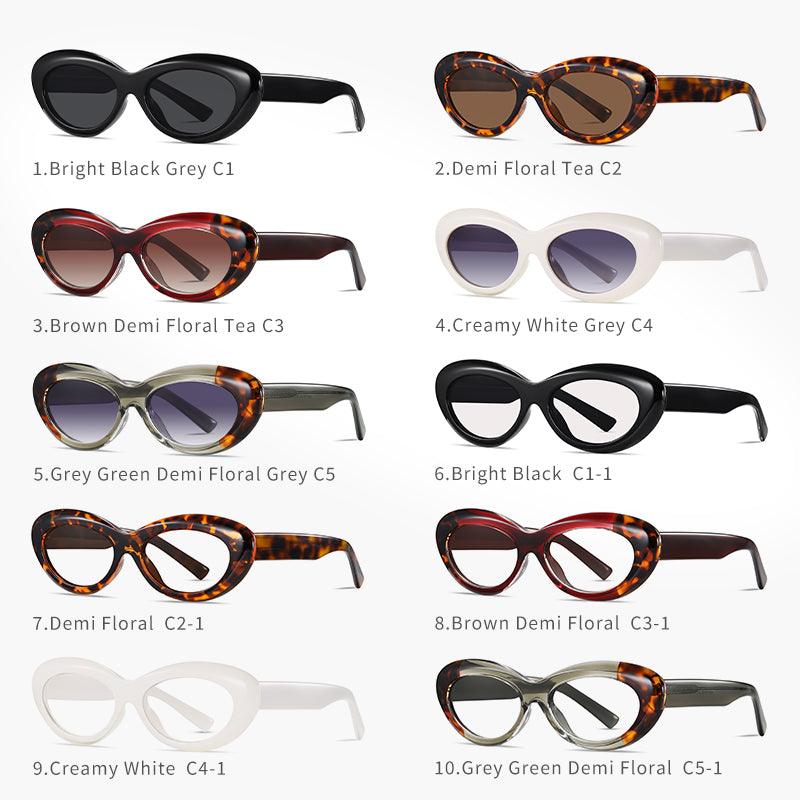 Fabufabu Retro butterfly frame trendy sunglasses polarized lenses for Lady - starcopia design store