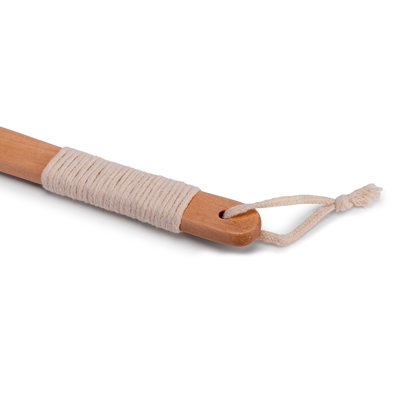 Fabufabu 3pcs/Set - Replaceable 1 Long Wooden Handle natural loofah bristle shower brush with 2 Exfoliating Body Pad - starcopia design store