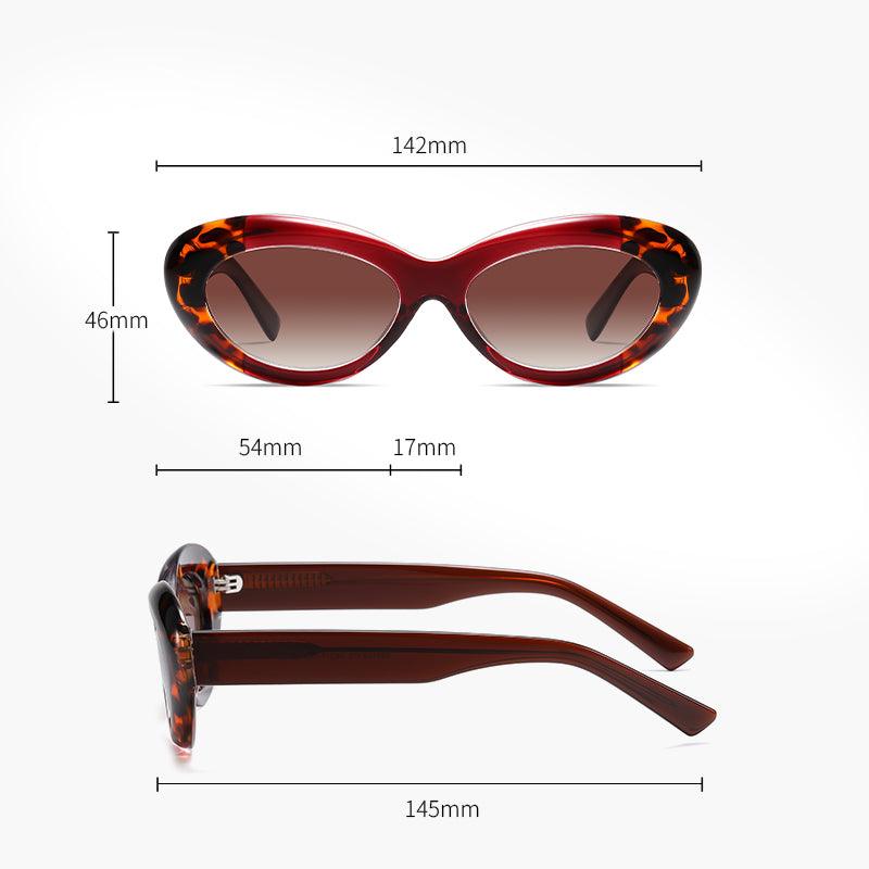 Fabufabu Retro butterfly frame trendy sunglasses polarized lenses for Lady - starcopia design store