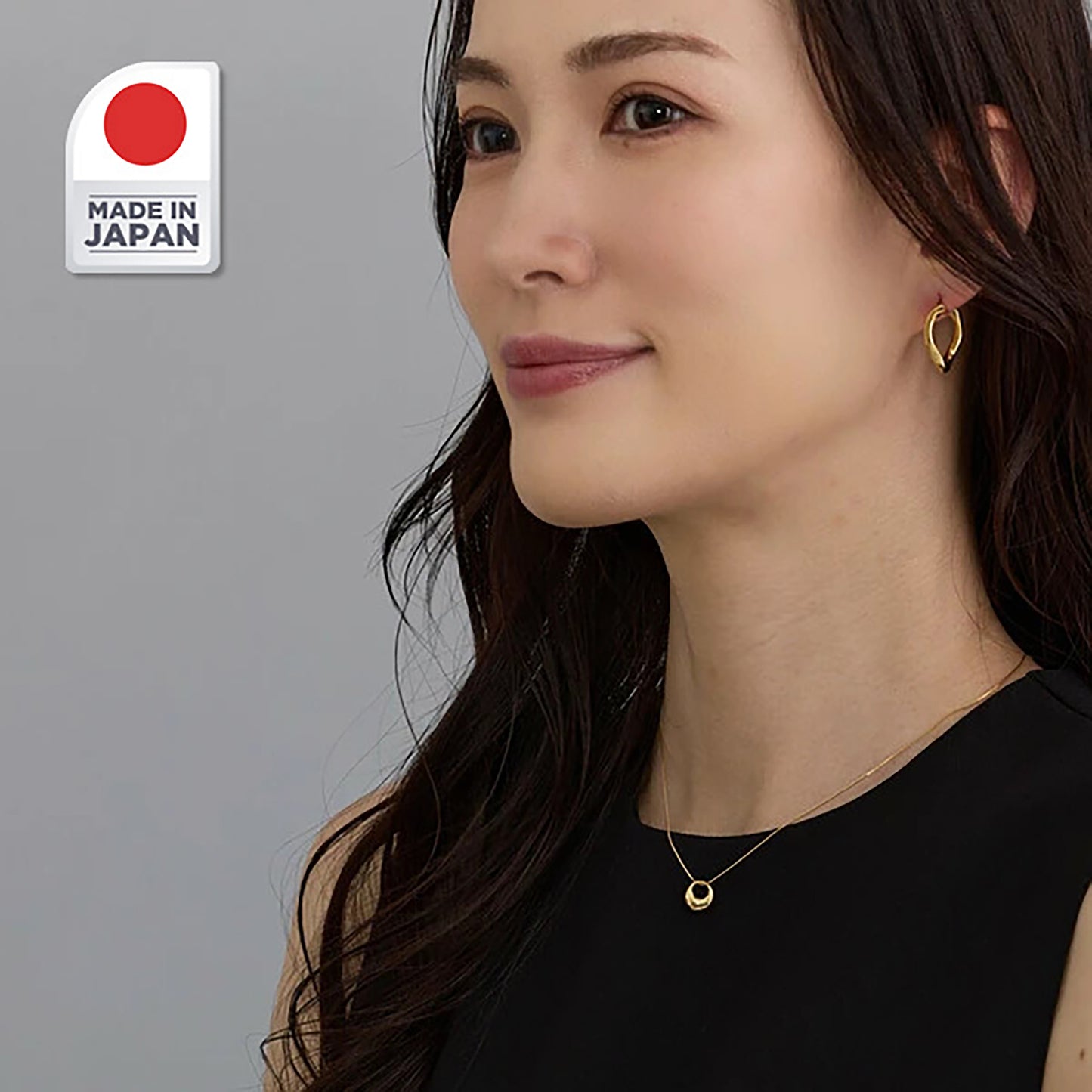 Fabufabu Mini Hoop Ring Pendant Necklace Made in Japan - starcopia design store