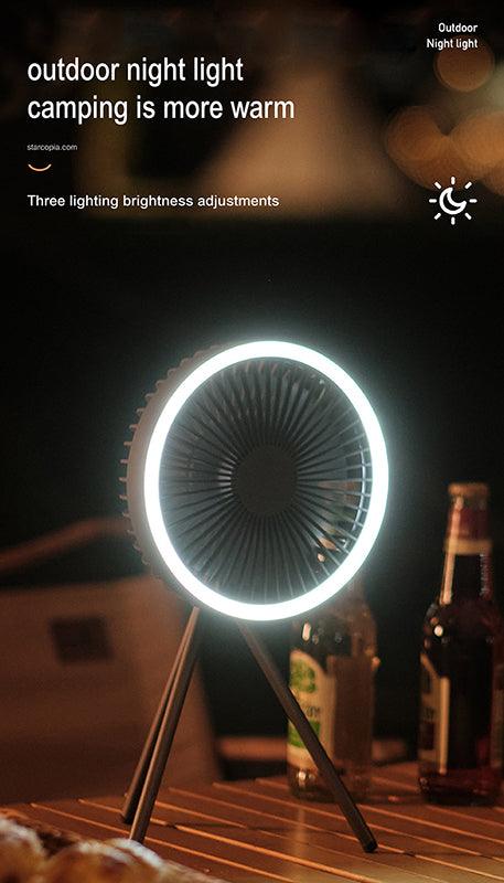 Fabufabu Camping Tripod Fan with light - starcopia design store