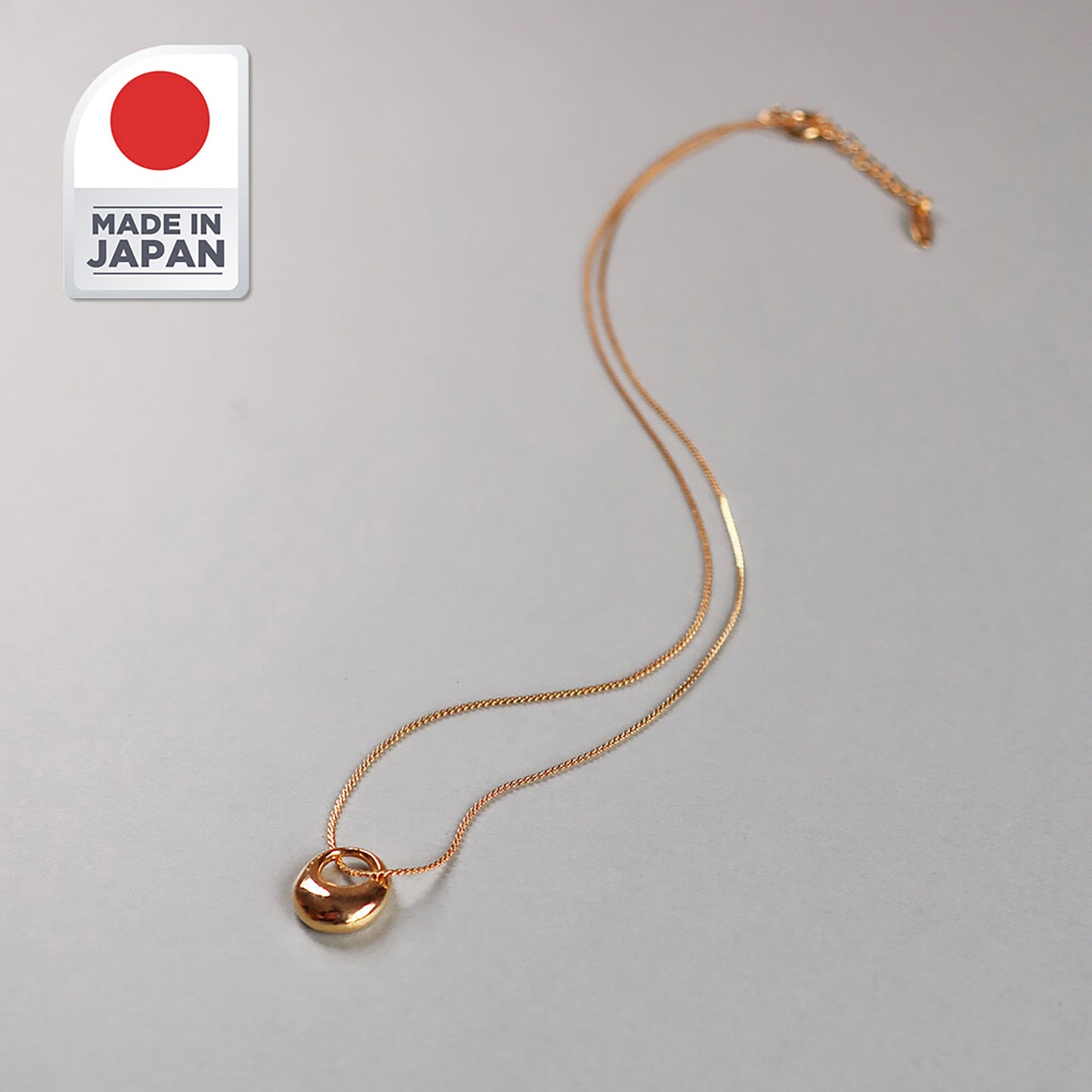 Fabufabu Mini Hoop Ring Pendant Necklace Made in Japan - starcopia design store