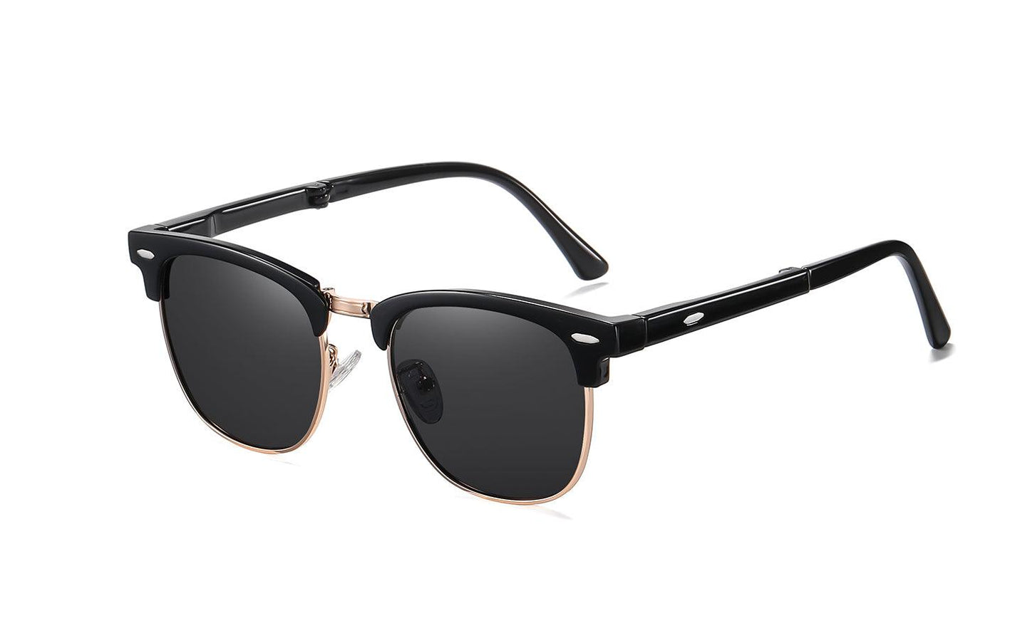 Fabufabu Folding Semi Rimless Polarized Sunglasses for Men and Women - starcopia design store