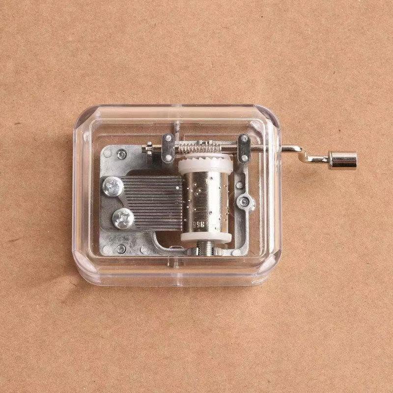 Simple transparent hand shaking music box - starcopia design store