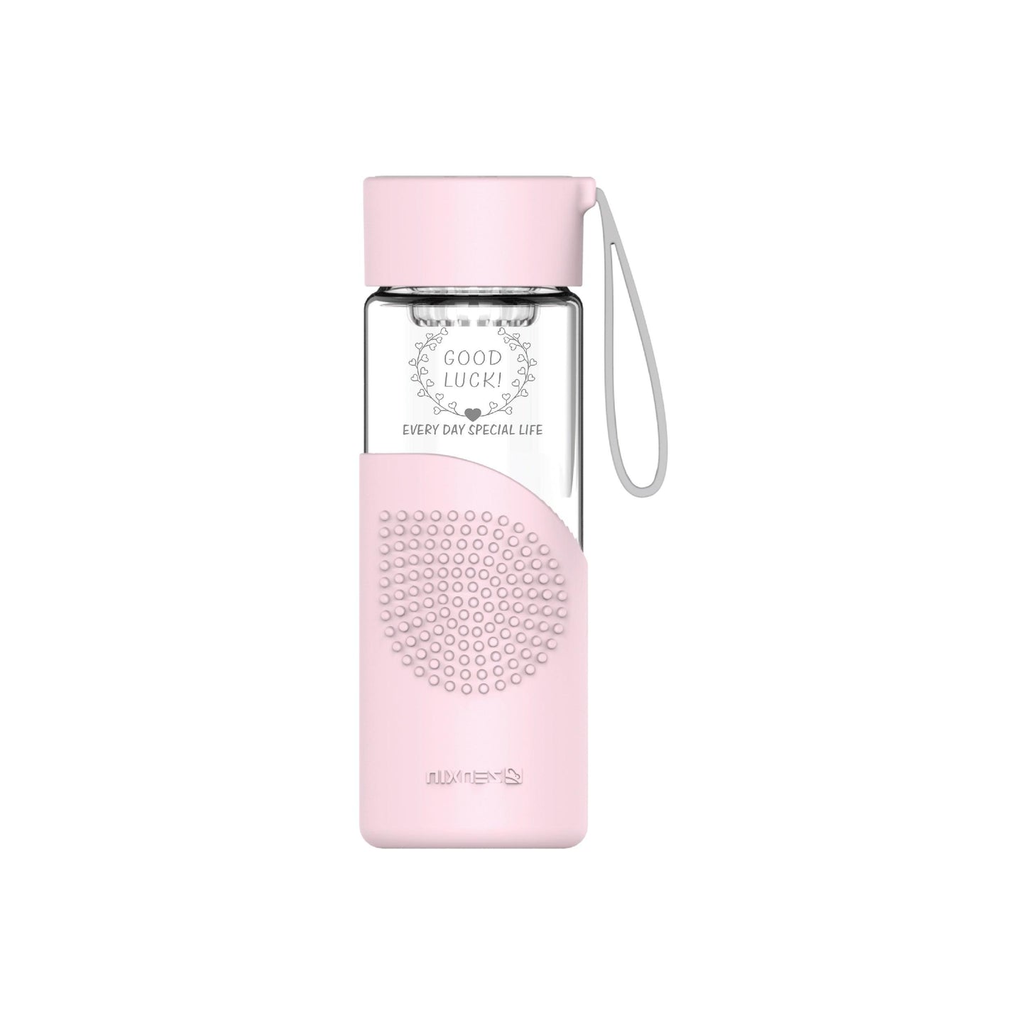 350ml Glass Water Bottle with Silicone Sleeve - starcopia design store