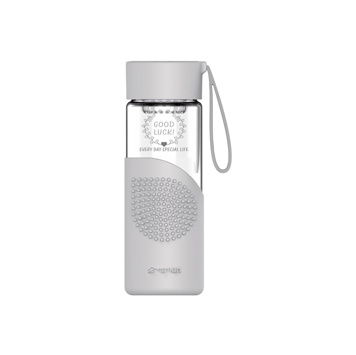 350ml Glass Water Bottle with Silicone Sleeve - starcopia design store