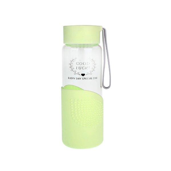 350ml Glass Water Bottle with Silicone Sleeve - starcopia design store