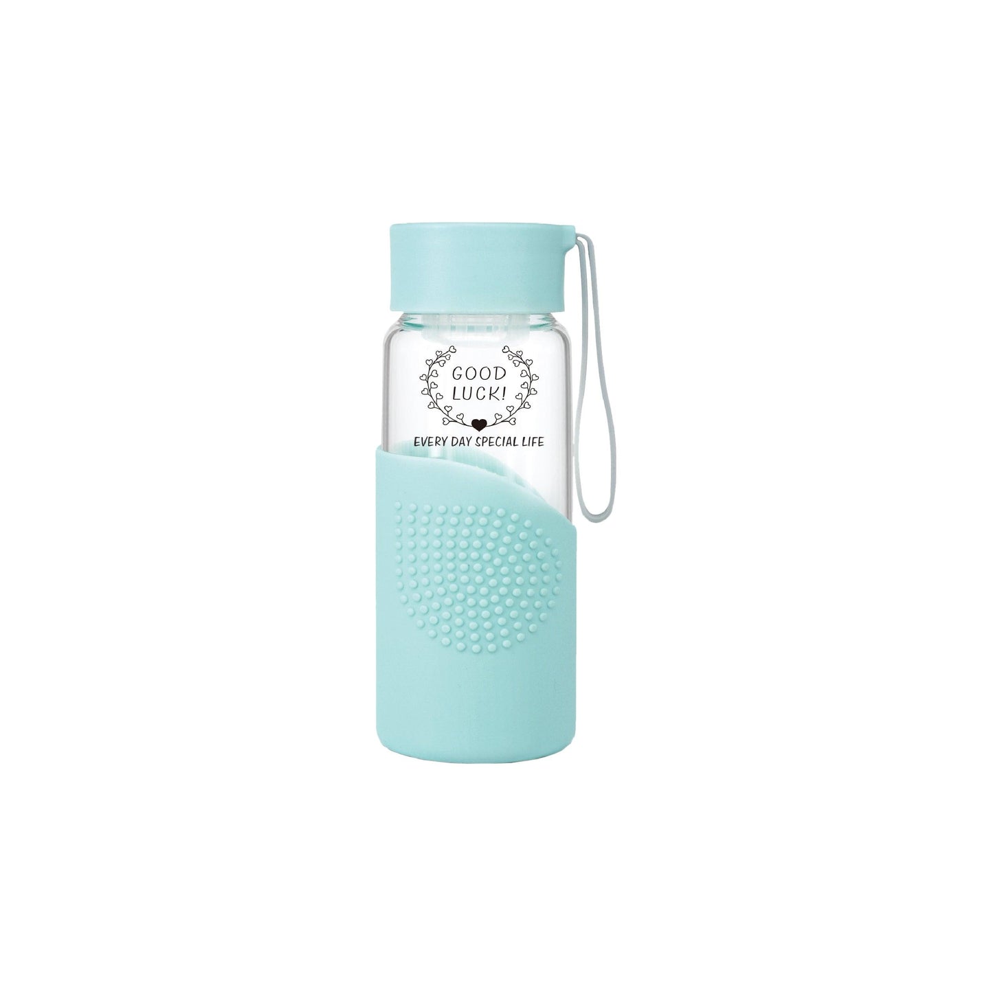 350ml Glass Water Bottle with Silicone Sleeve - starcopia design store