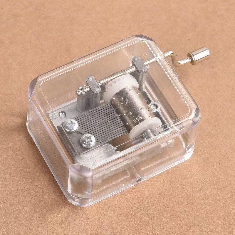 Simple transparent hand shaking music box - starcopia design store
