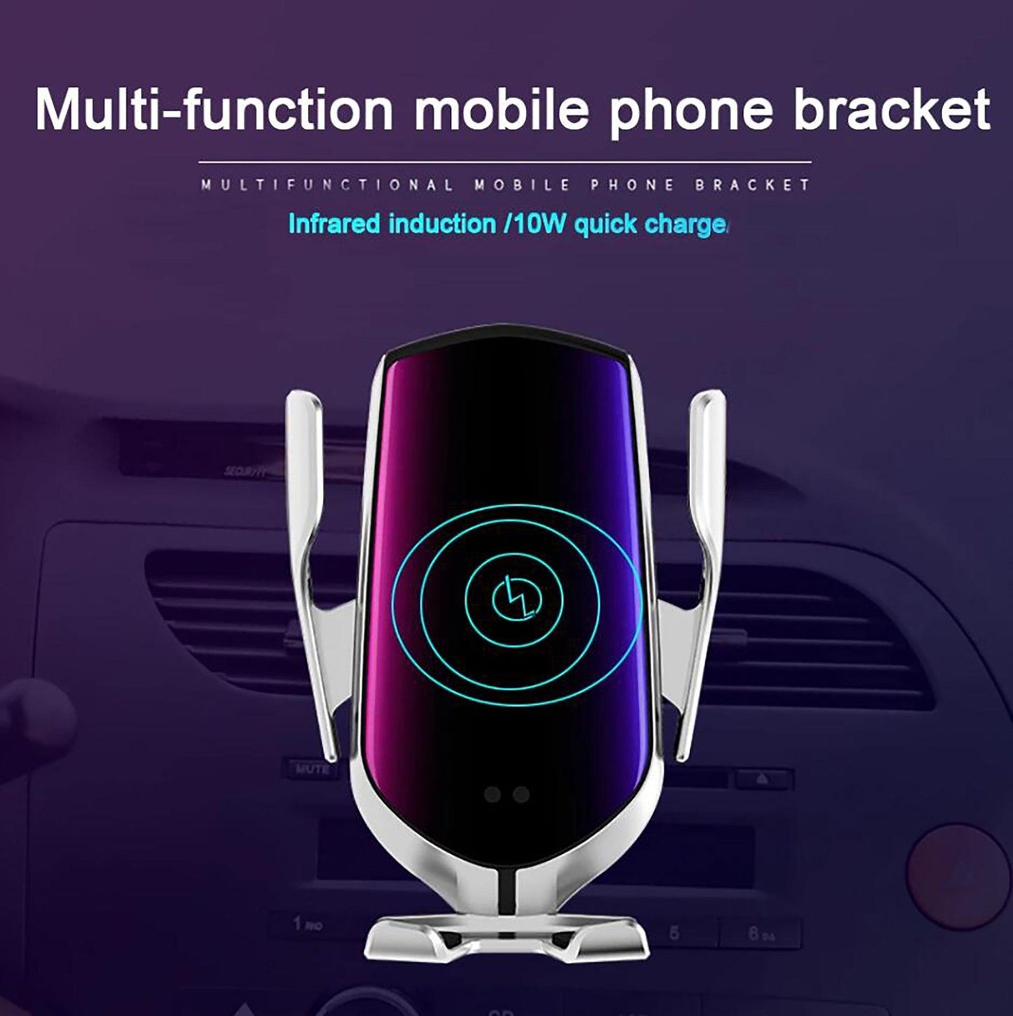 Car Wireless Charger Auto Clamping Smart Sensor - starcopia design store