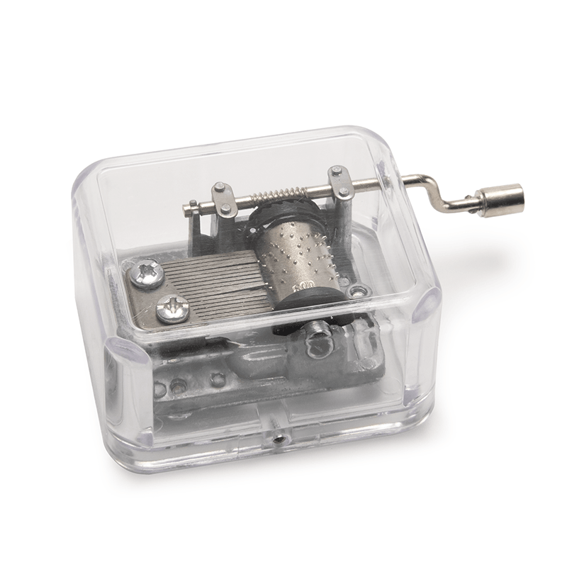 Simple transparent hand shaking music box - starcopia design store