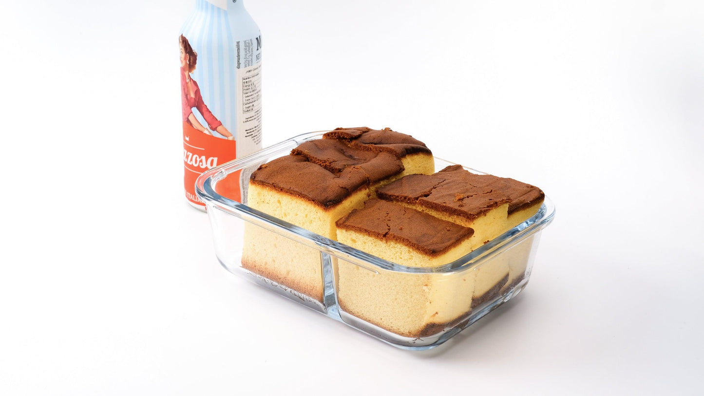 Glass Food Storage Containers with Lids 2 compartments - starcopia design store