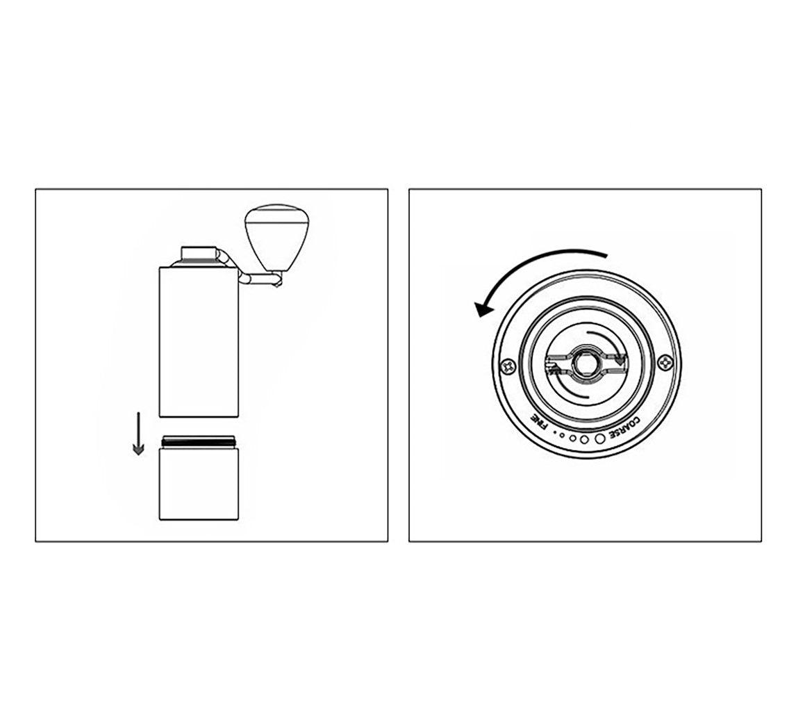 hand-cranked coffee grinder - starcopia design store