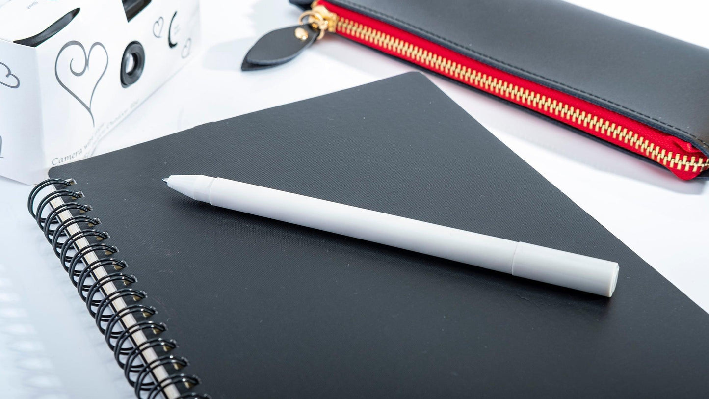 Japanese-style pure white simple touch pens bundle 10pcs - starcopia design store