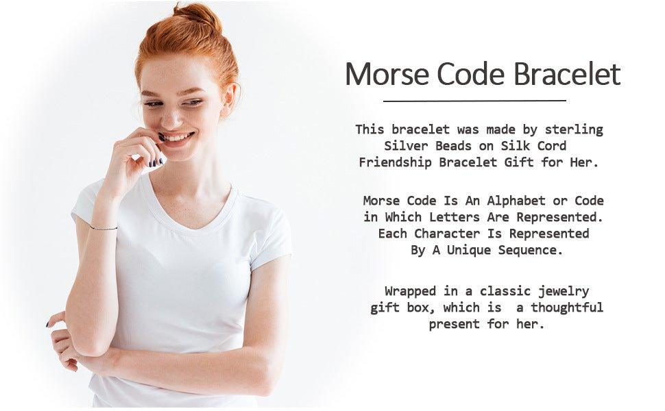 morse code couple bracelet - starcopia design store