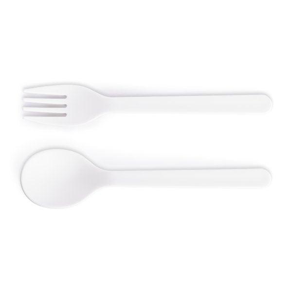 Portable Simple Solid Color Fork and Spoon - starcopia design store