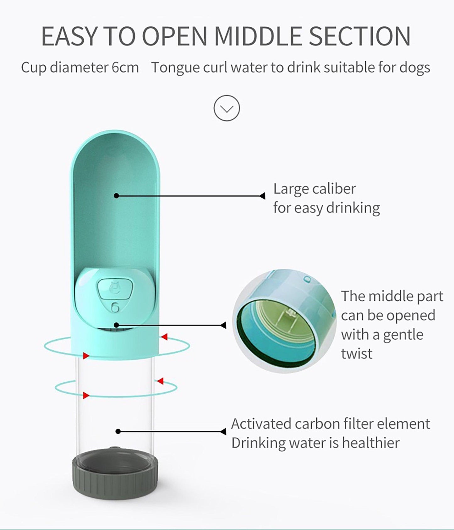 Portable Water Bottle for Pets - starcopia design store