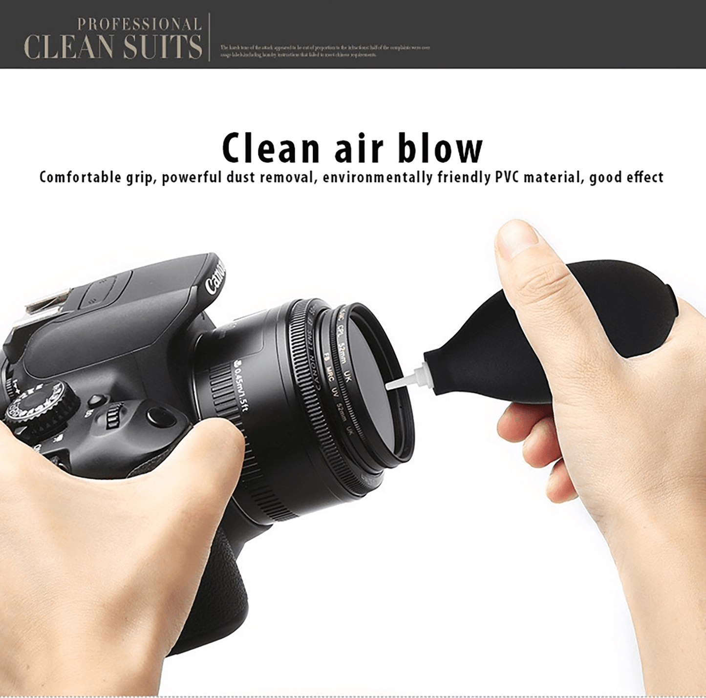 5 in 1 Camera Lens Cleaning Kit with Lens Air Blower/Detergent/Cleaning Cloth/Cleaning Brush/Len Cleaning Paper - starcopia design store