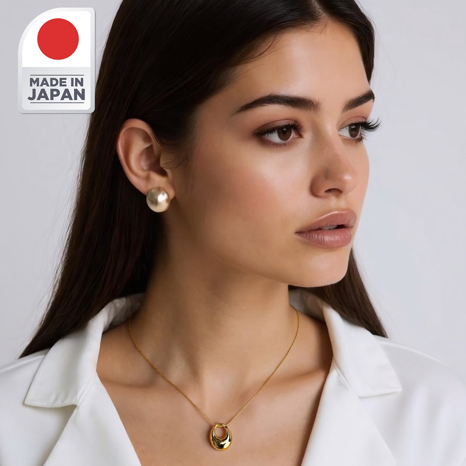 Fabufabu Mini Hoop Ring Pendant Necklace Made in Japan - starcopia design store