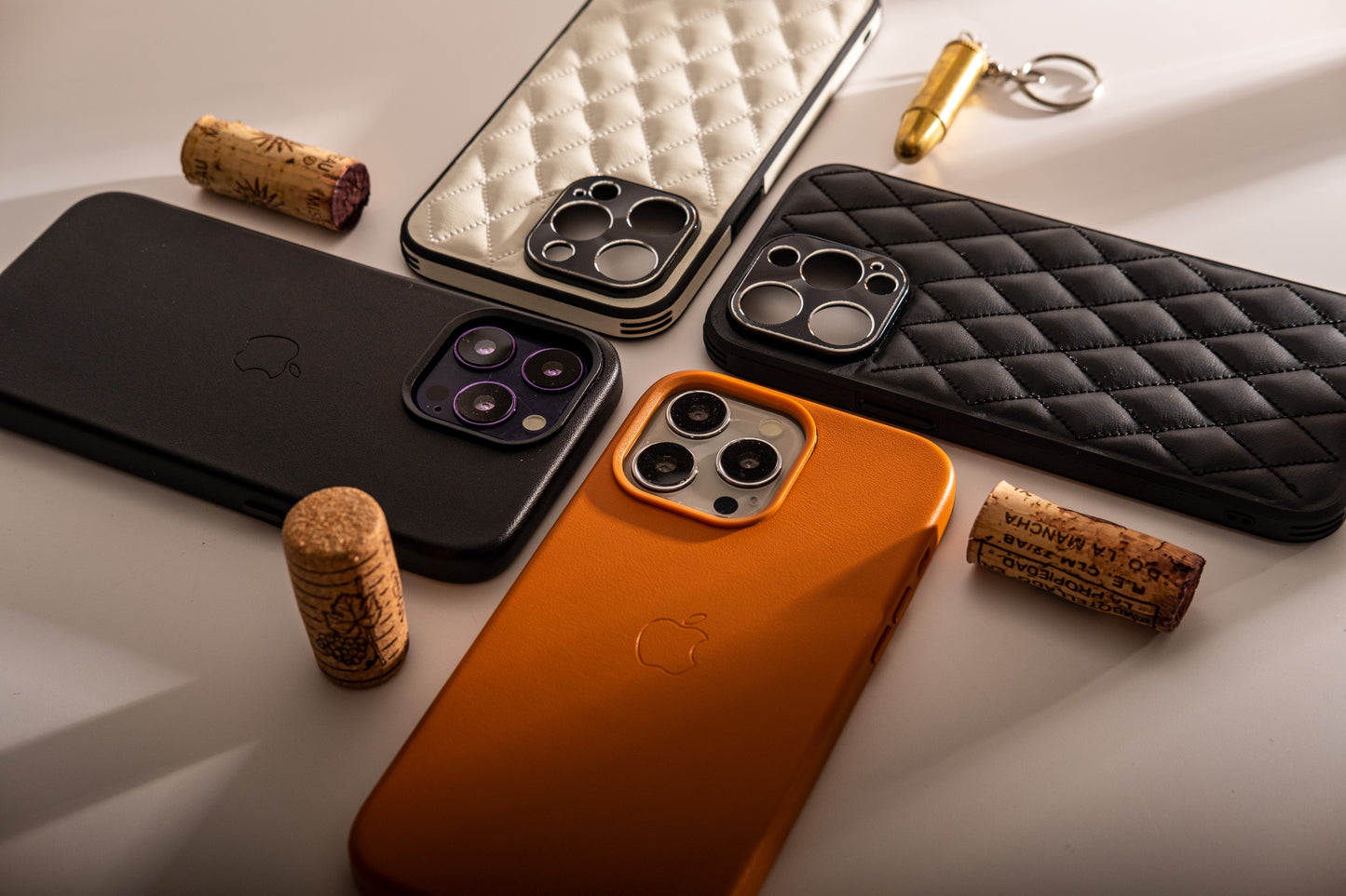 leather phone case compatible with iPhone 14 pro max series