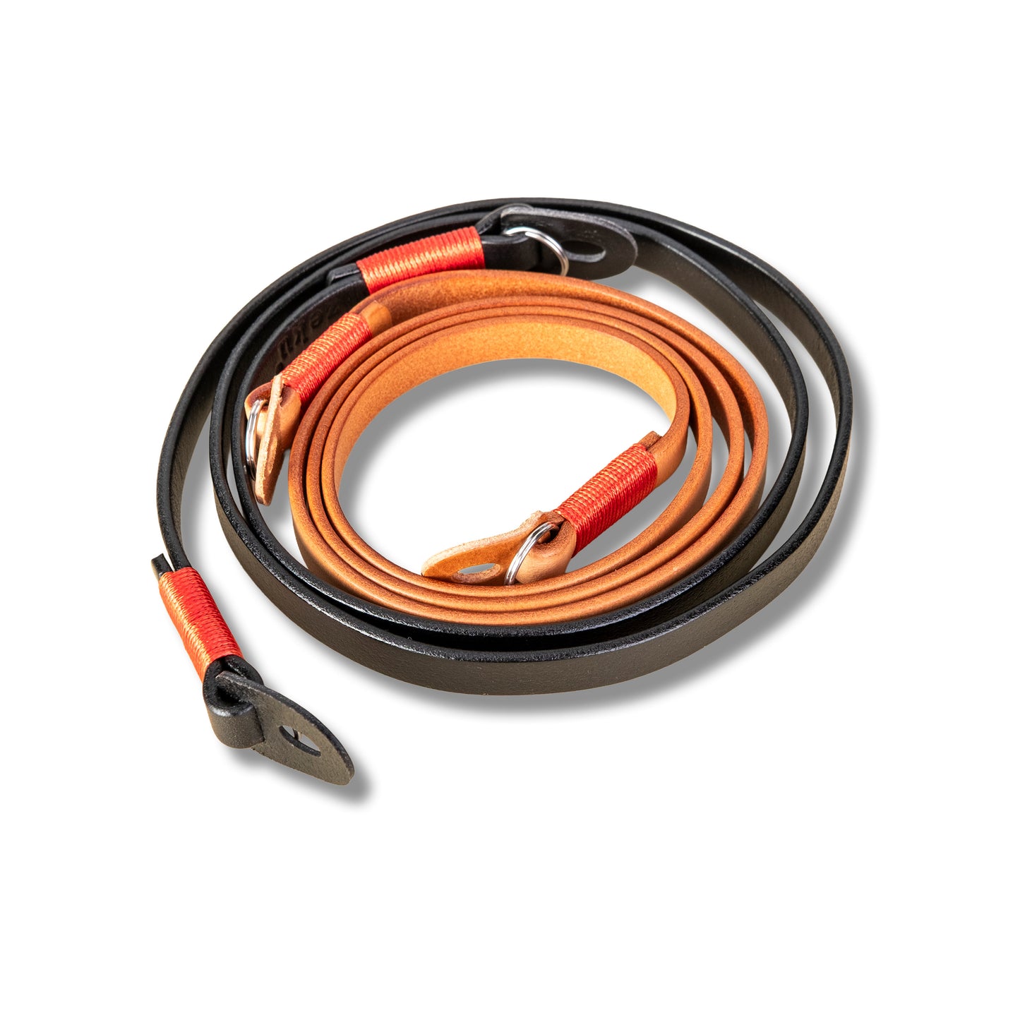 Raw Vintage Leather Cowhide Camera Strap Brown