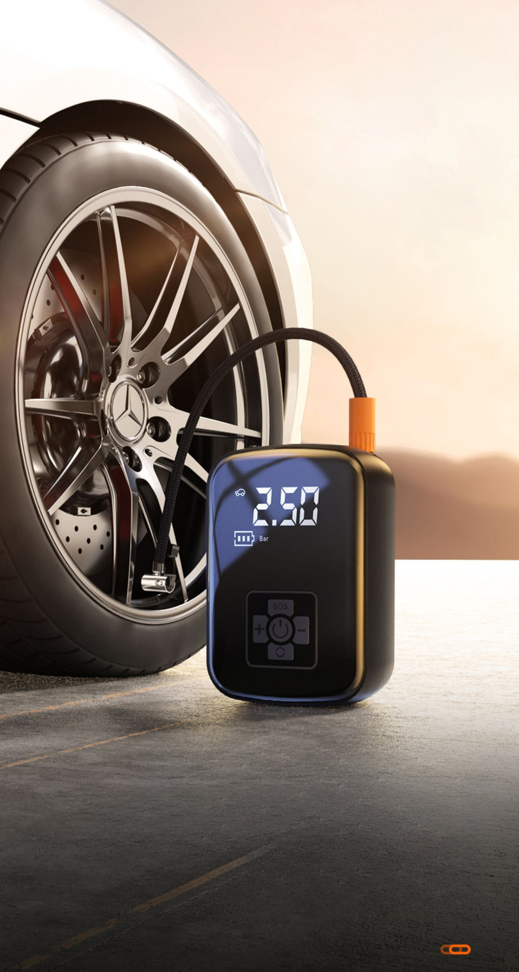 汽車車輪輪胎手提式充氣泵