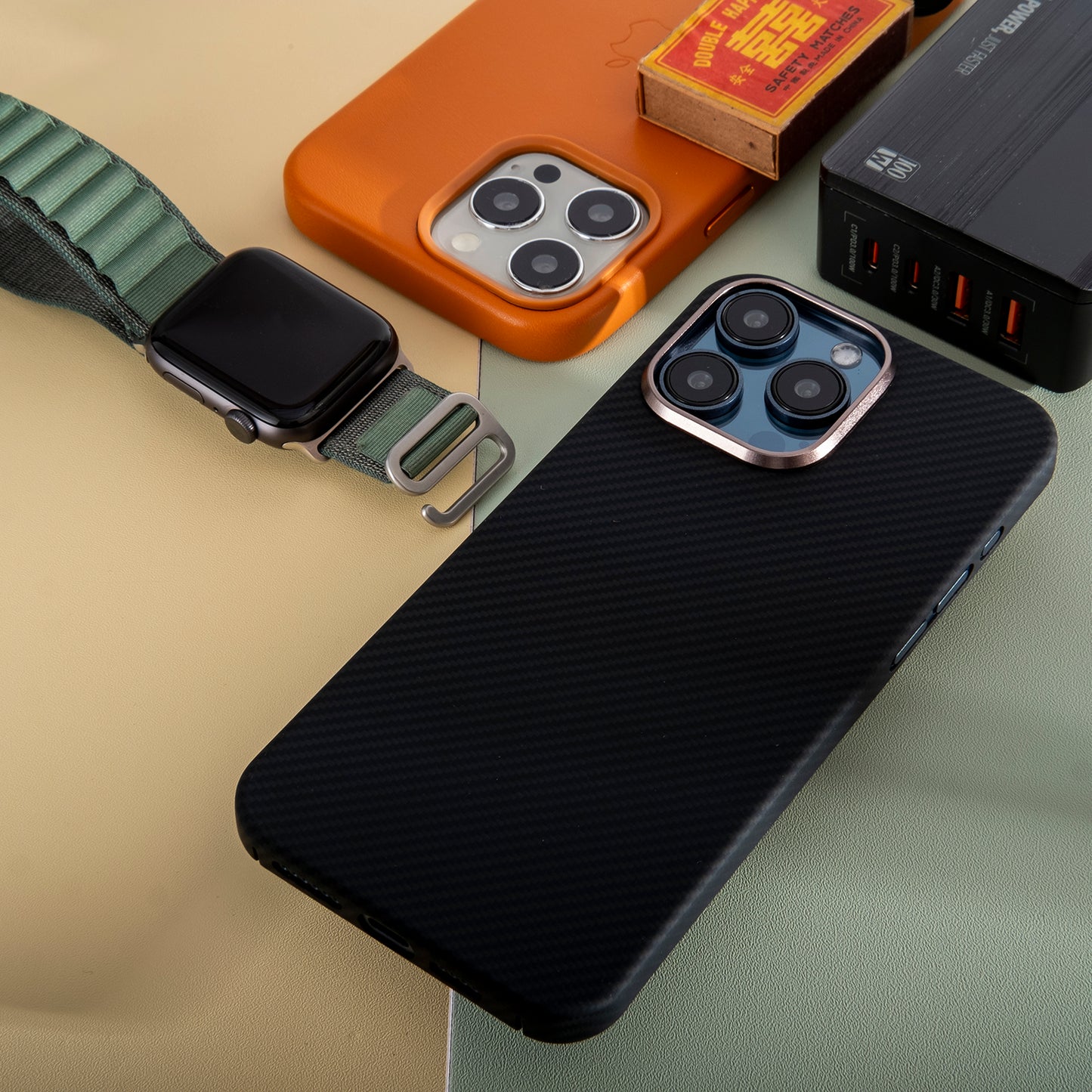 適用於 iPhone 15 Pro Max 的 1500D 芳綸手機殼