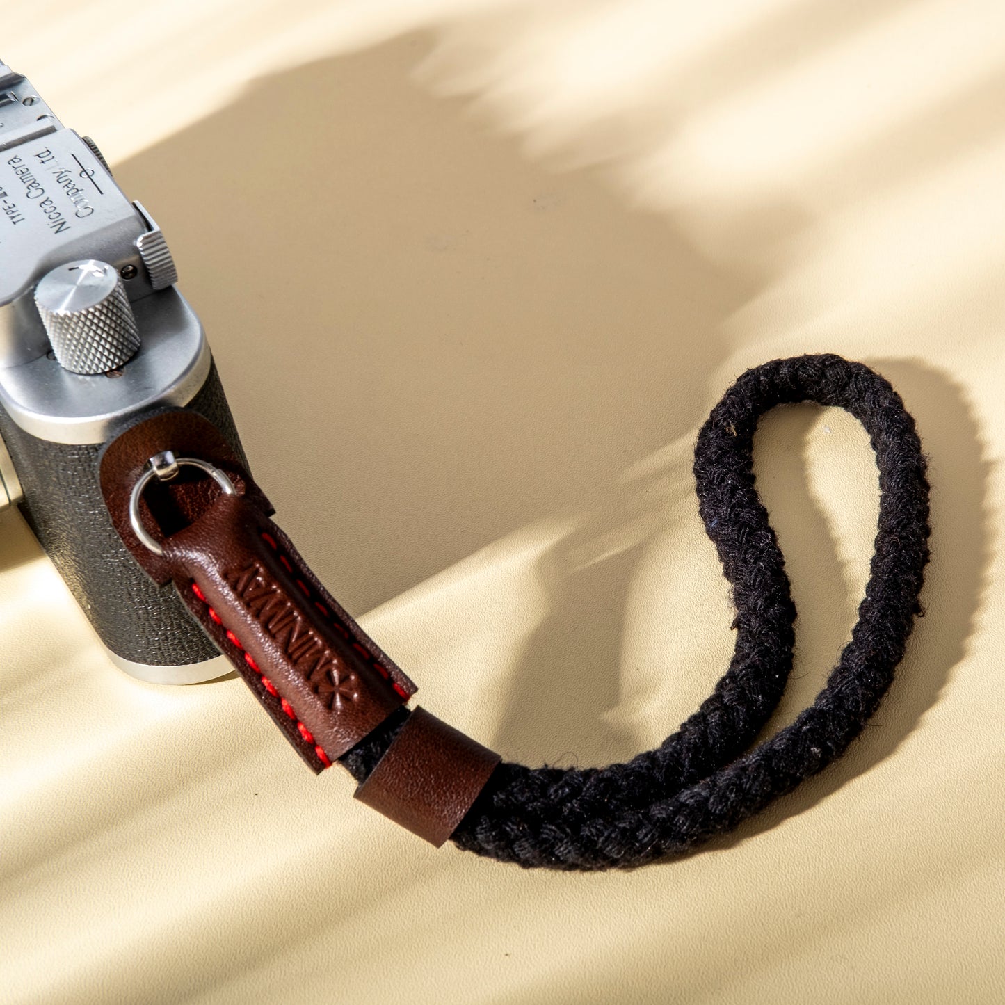 Hand-woven cotton camera wrist strap