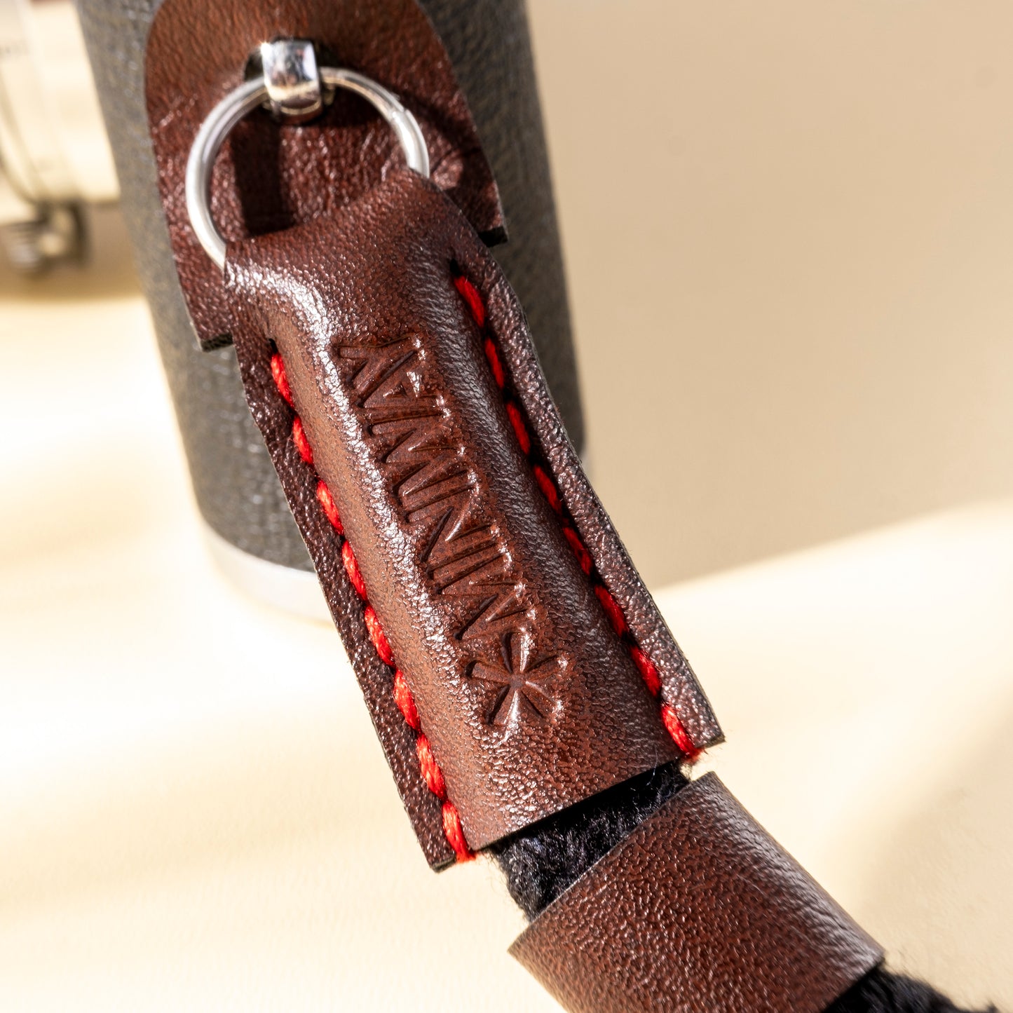 Hand-woven cotton camera wrist strap