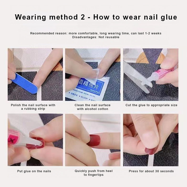 Fabufabu 3d Press On Nails - Handmade Unique Fake Nails, Artistic Design