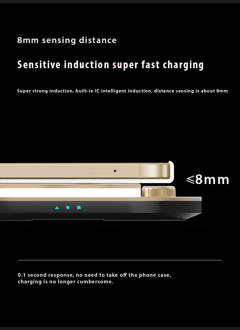 附15W快速無線充電器的檯燈
