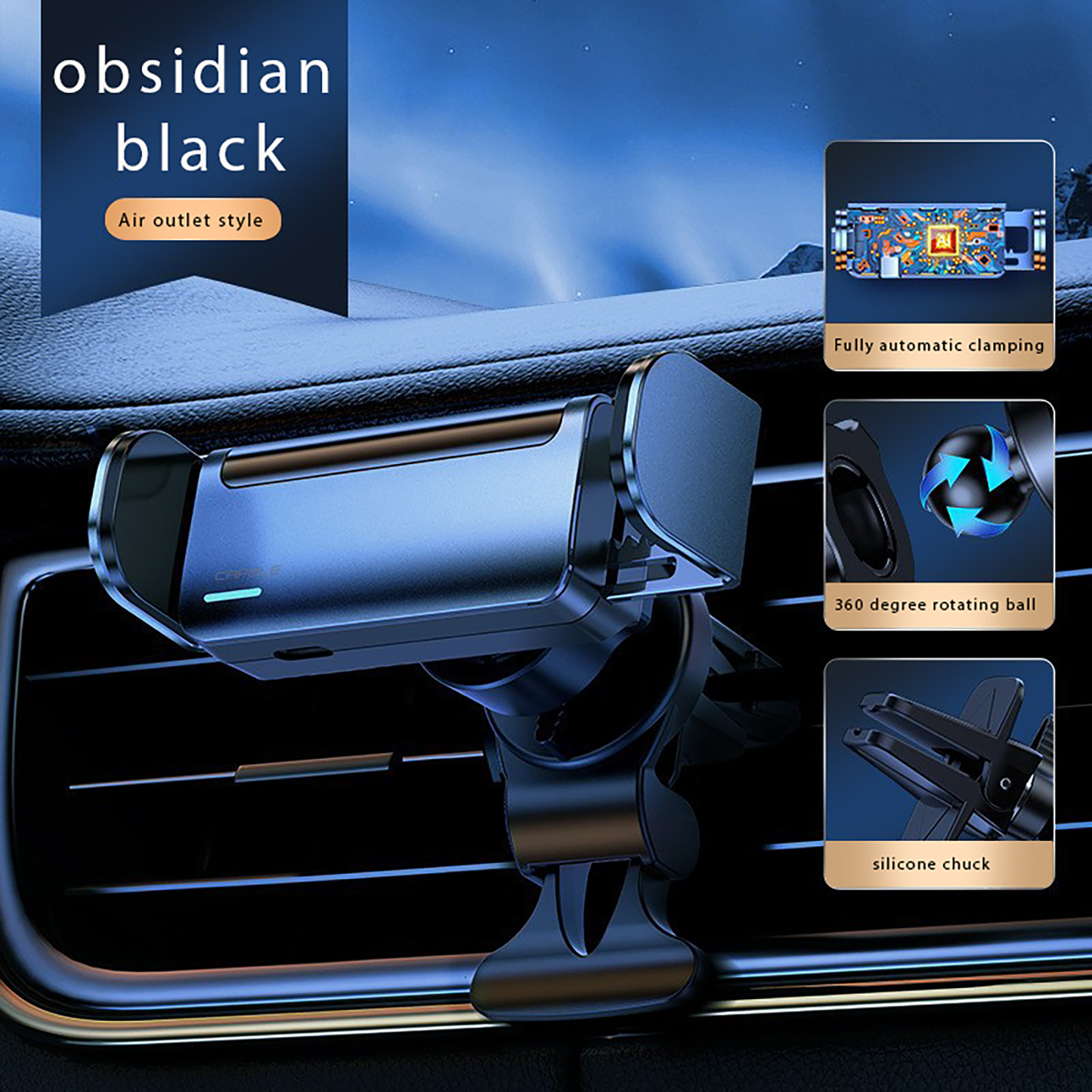 自動センサーロック付き車載携帯電話ホルダー