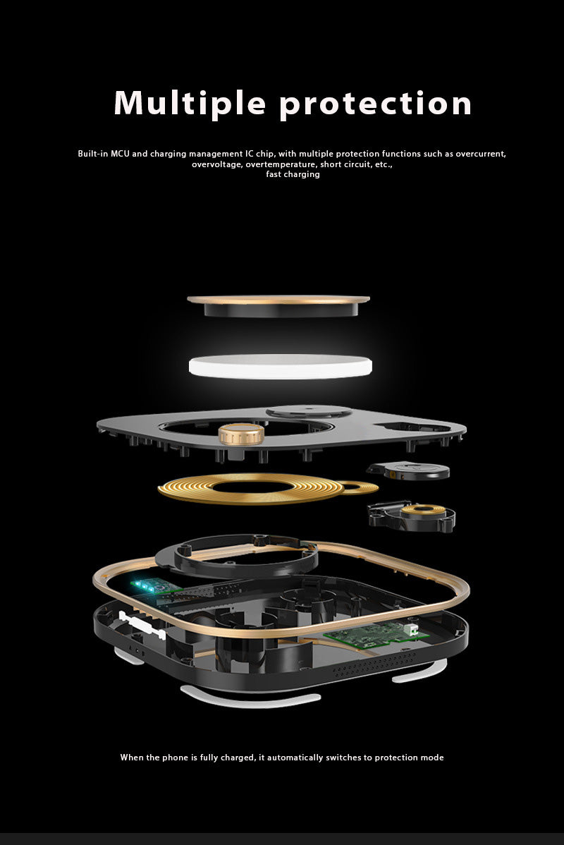 附15W快速無線充電器的檯燈