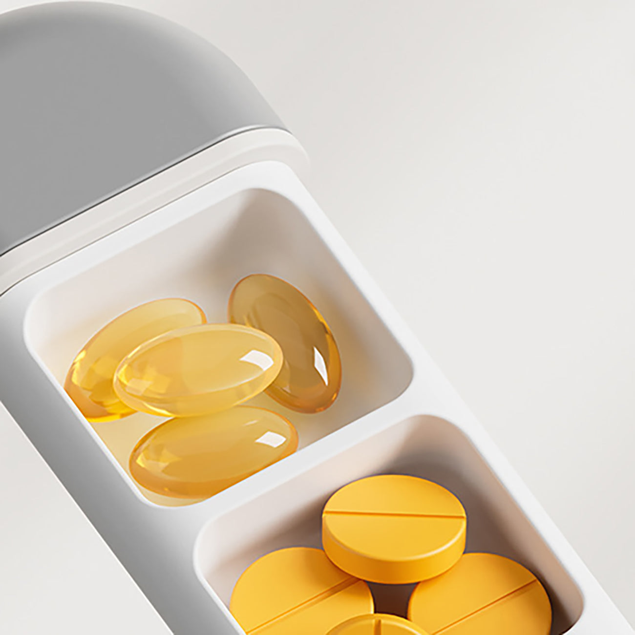 3 Compartments Portable Pill Case - starcopia design store