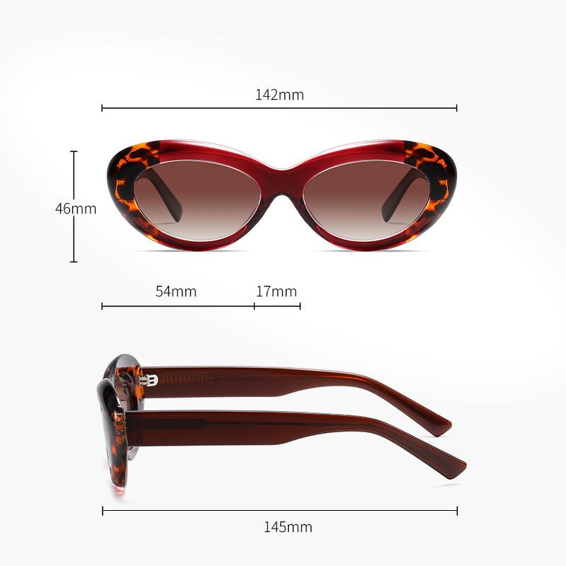 Fabufabu Retro butterfly frame trendy sunglasses polarized lenses for Lady