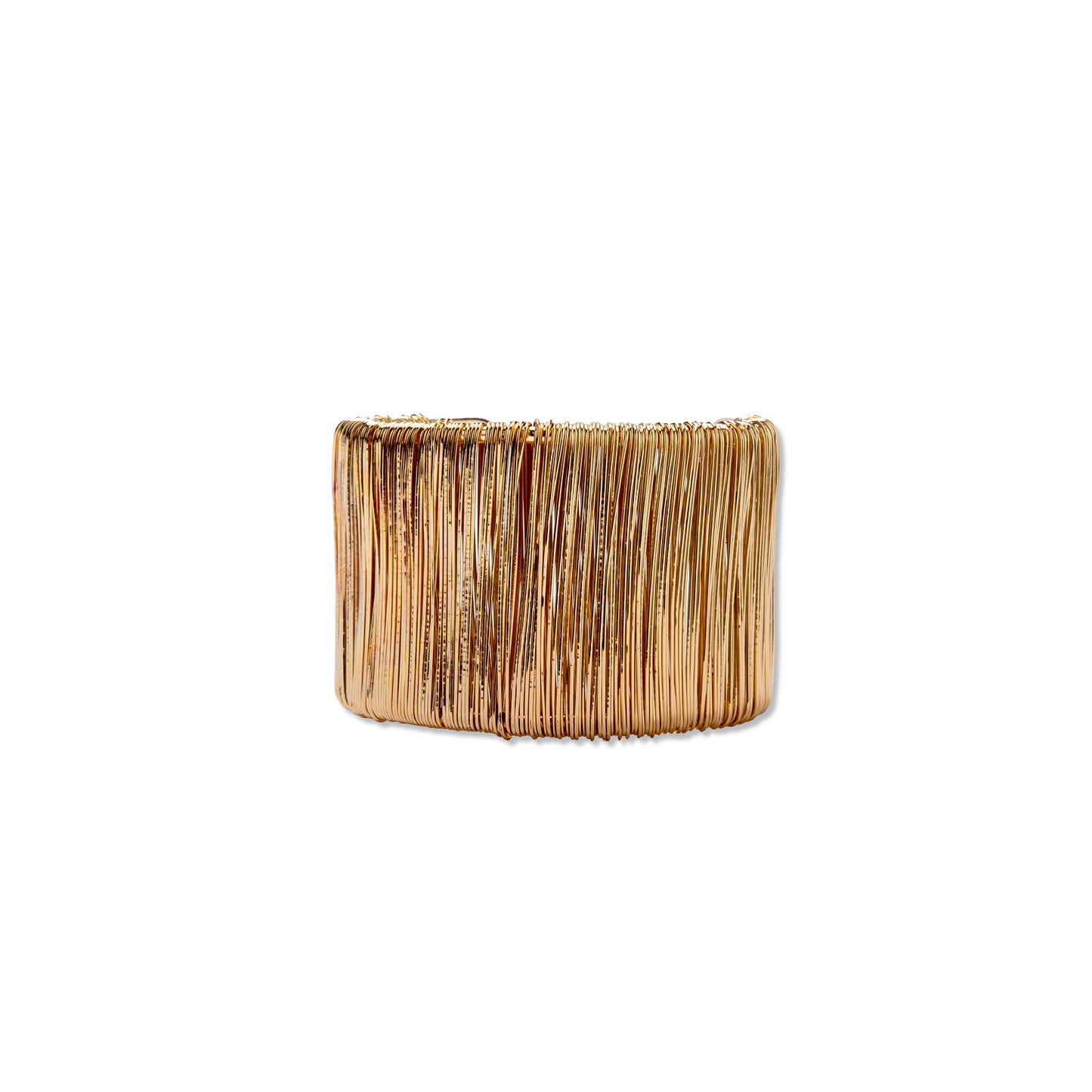 Fabufabu Gold Color Minimalist Fashion Wrist Wrap Wide Arm Cuff Bracelet - starcopia design store
