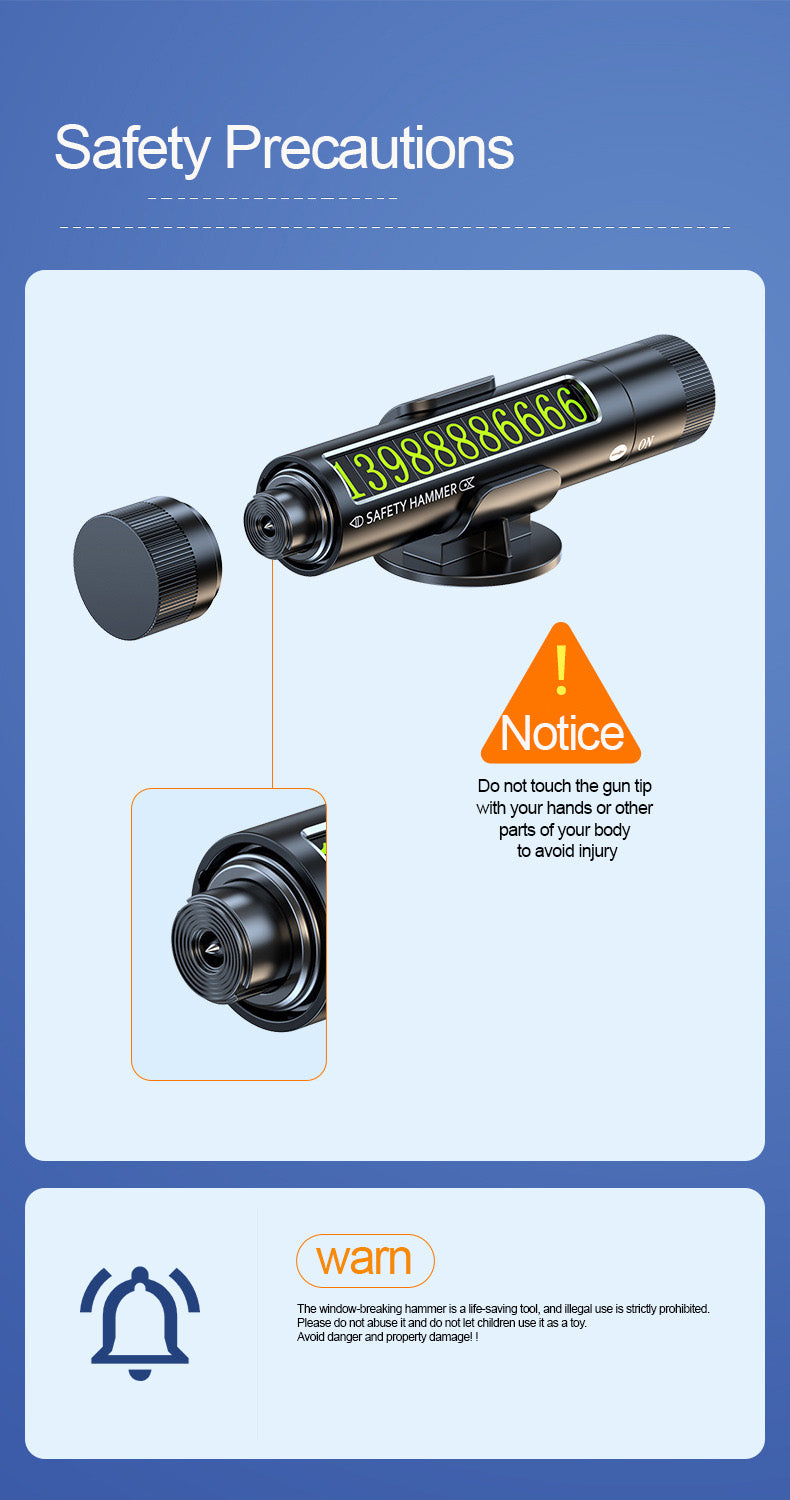 Car Safety Hammer Seat Belt Cutter