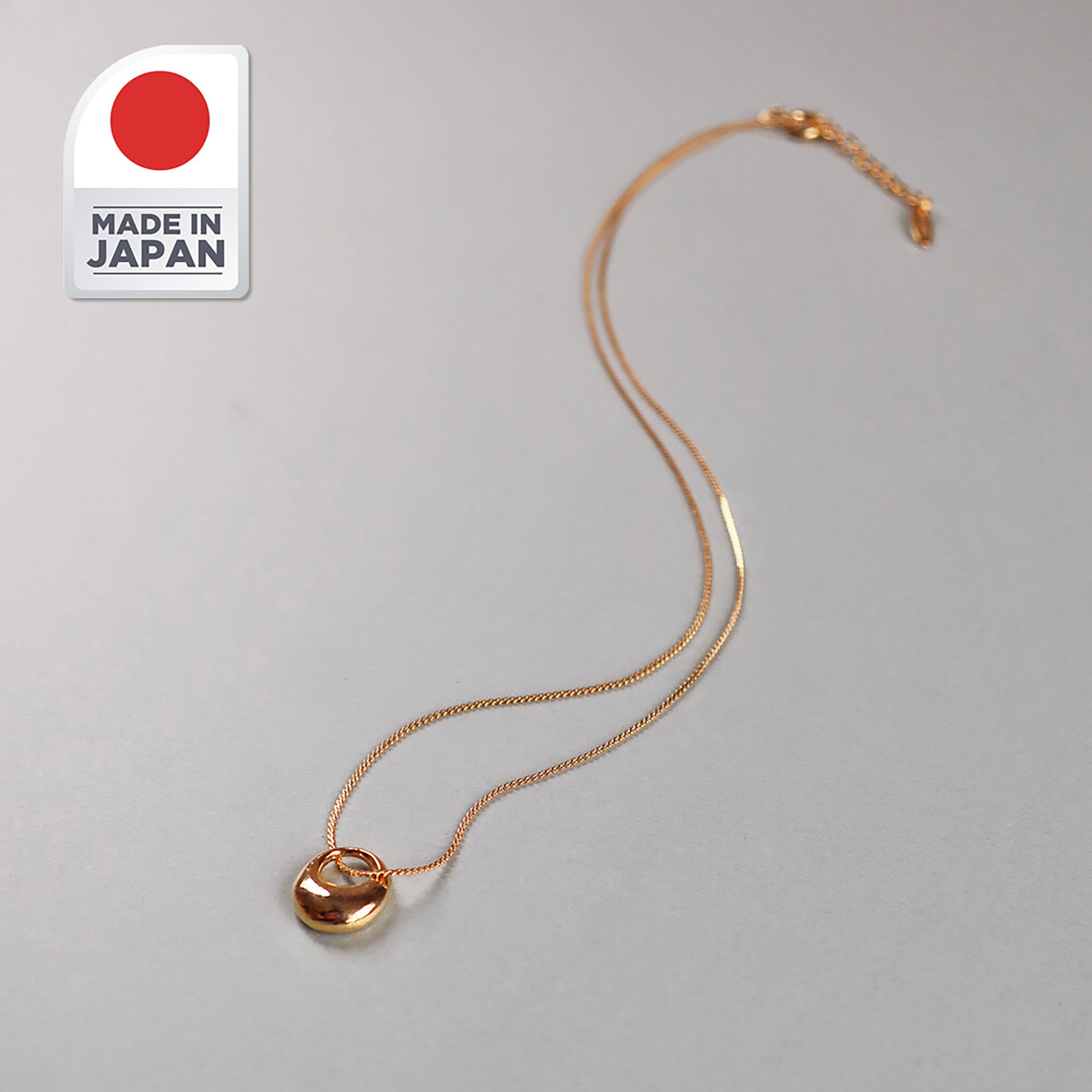 Fabufabu Mini Hoop Ring Pendant Necklace Made in Japan - starcopia design store